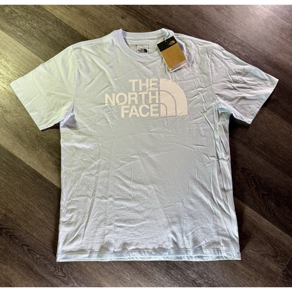 NWT North Face Mens Baby Blue Tshirt Large